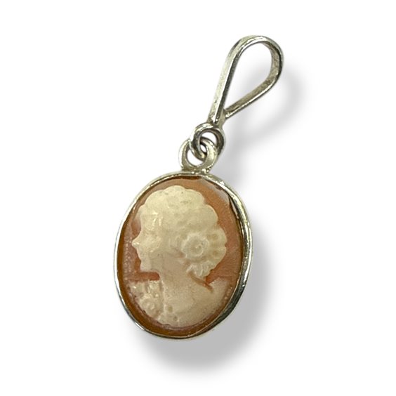 Pendant Mandile 1922 Woman Cammei  in Silver Conchiglia 2MCICM165 - 2MCICM165